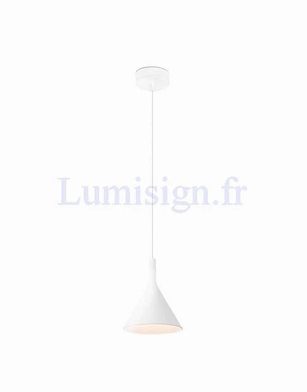 Suspension LED PAM blanche ou noire/or