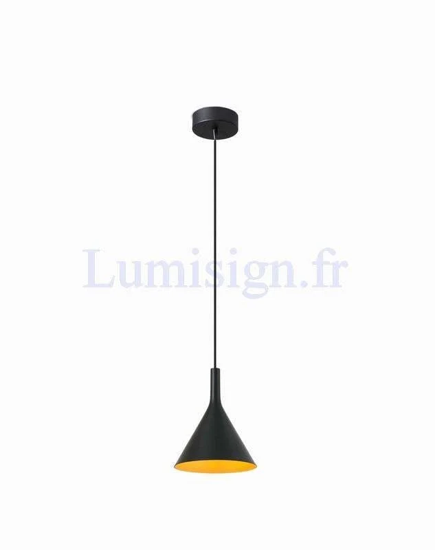 Suspension LED PAM blanche ou noire/or