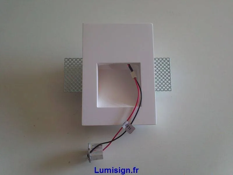 Spot encastrable mural LED en plâtre PLAS-3