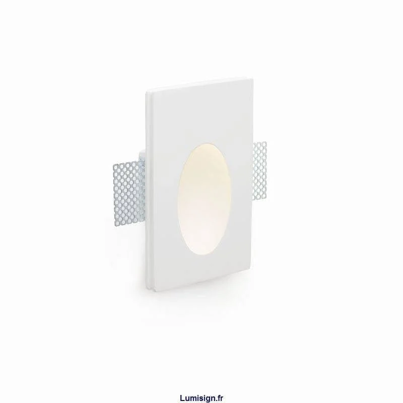 Spot encastrable mural LED en plâtre PLAS-1