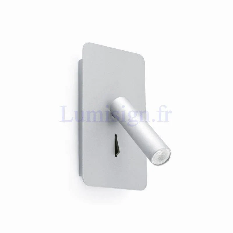 Applique liseuse LED SUAU blanche ou grise Blanc