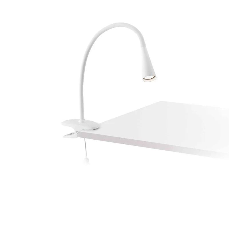 Lampe liseuse à pince LENA blanche ou noire