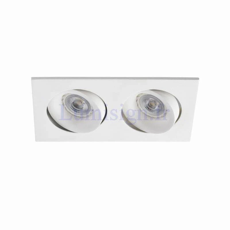 Spot encastrable orientable ARGON-2 blanc pour ampoule GU10 220V