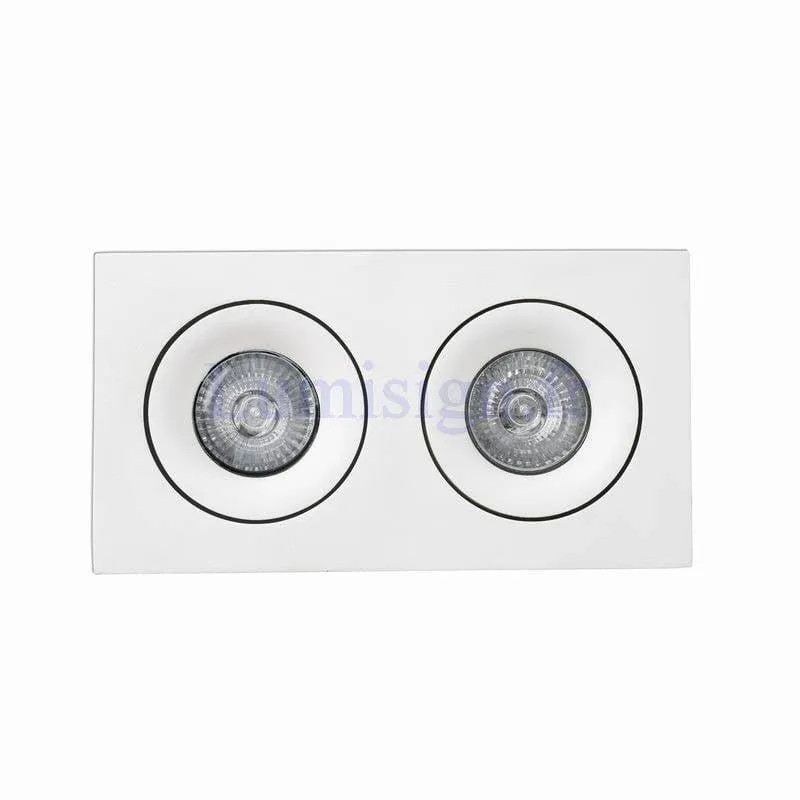 Spot encastrable orientable ARGON-2 blanc pour ampoule GU10 220V