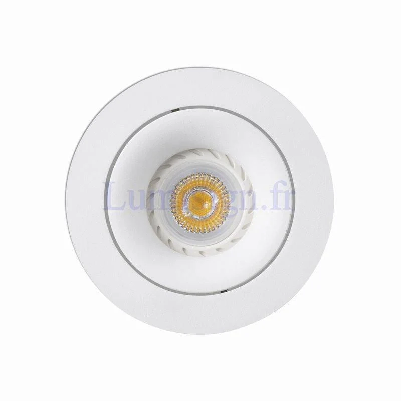 Spot encastrable orientable ARGON rond blanc