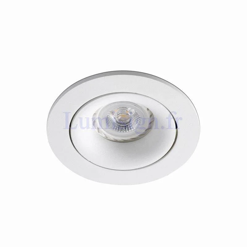 Spot encastrable orientable ARGON rond blanc