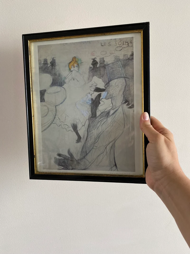 Impression encadrée de La Goulue par Toulouse-Lautrec