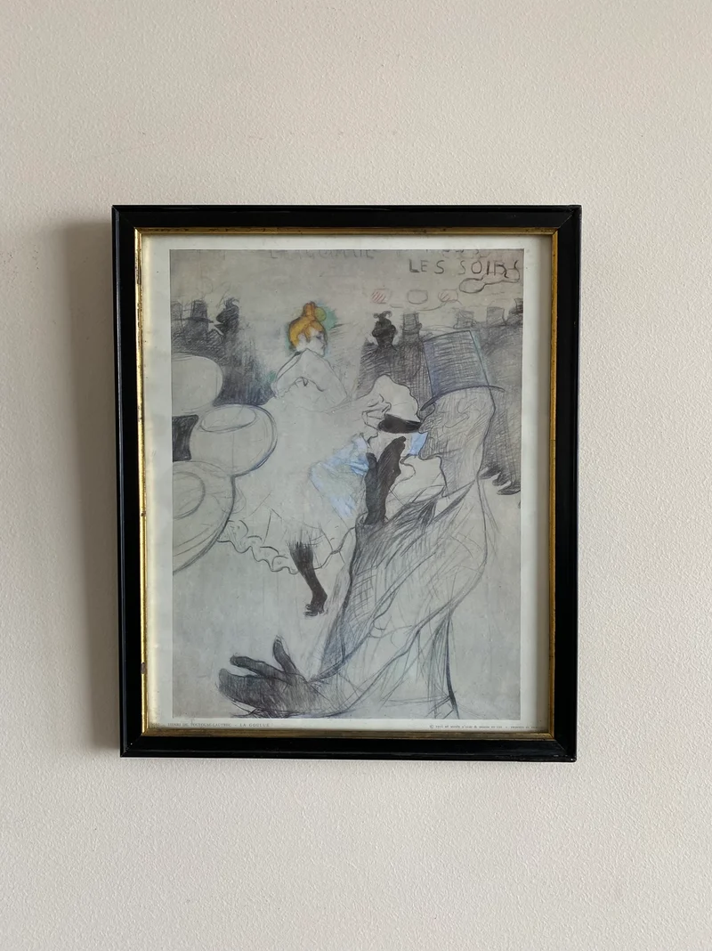 Impression encadrée de La Goulue par Toulouse-Lautrec