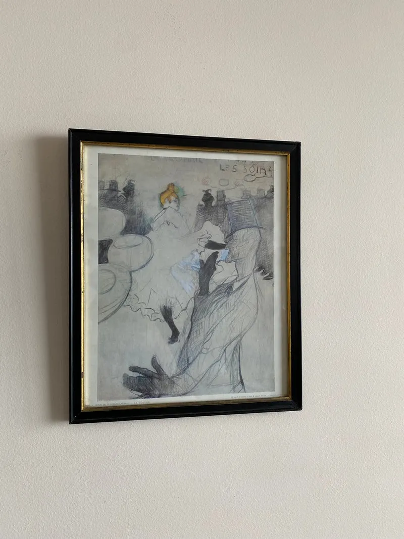 Impression encadrée de La Goulue par Toulouse-Lautrec