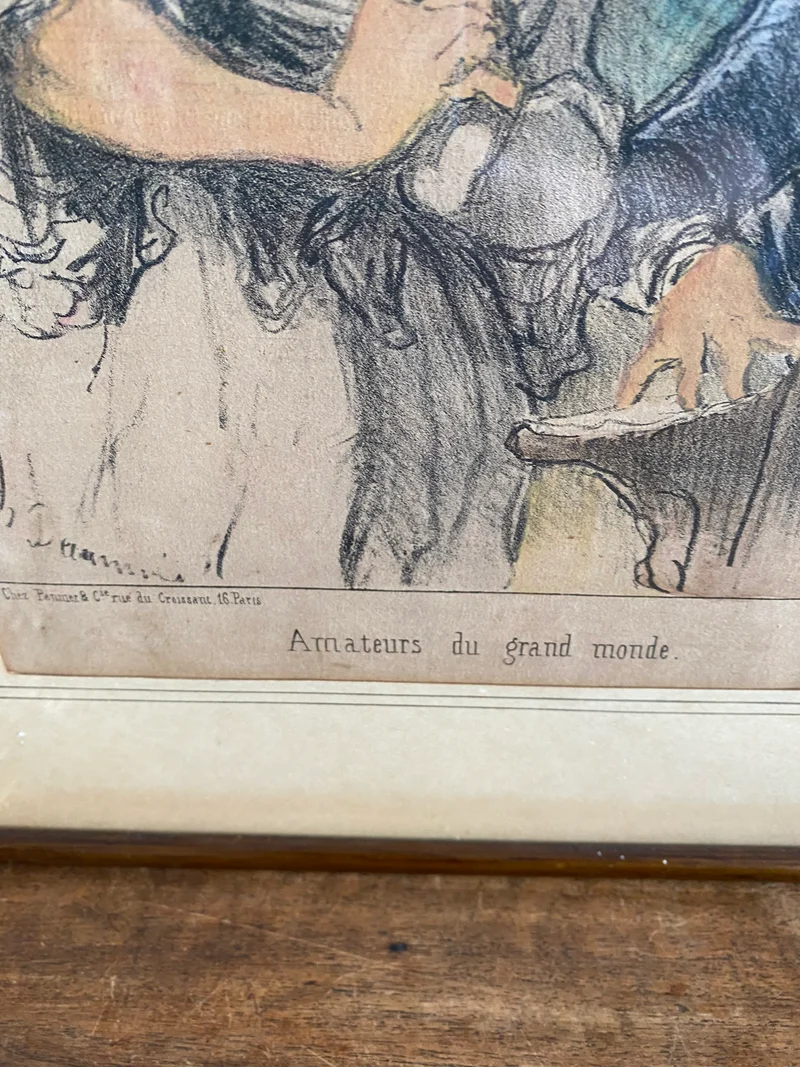 Croquis musicaux amateurs de grand monde Impression encadrée