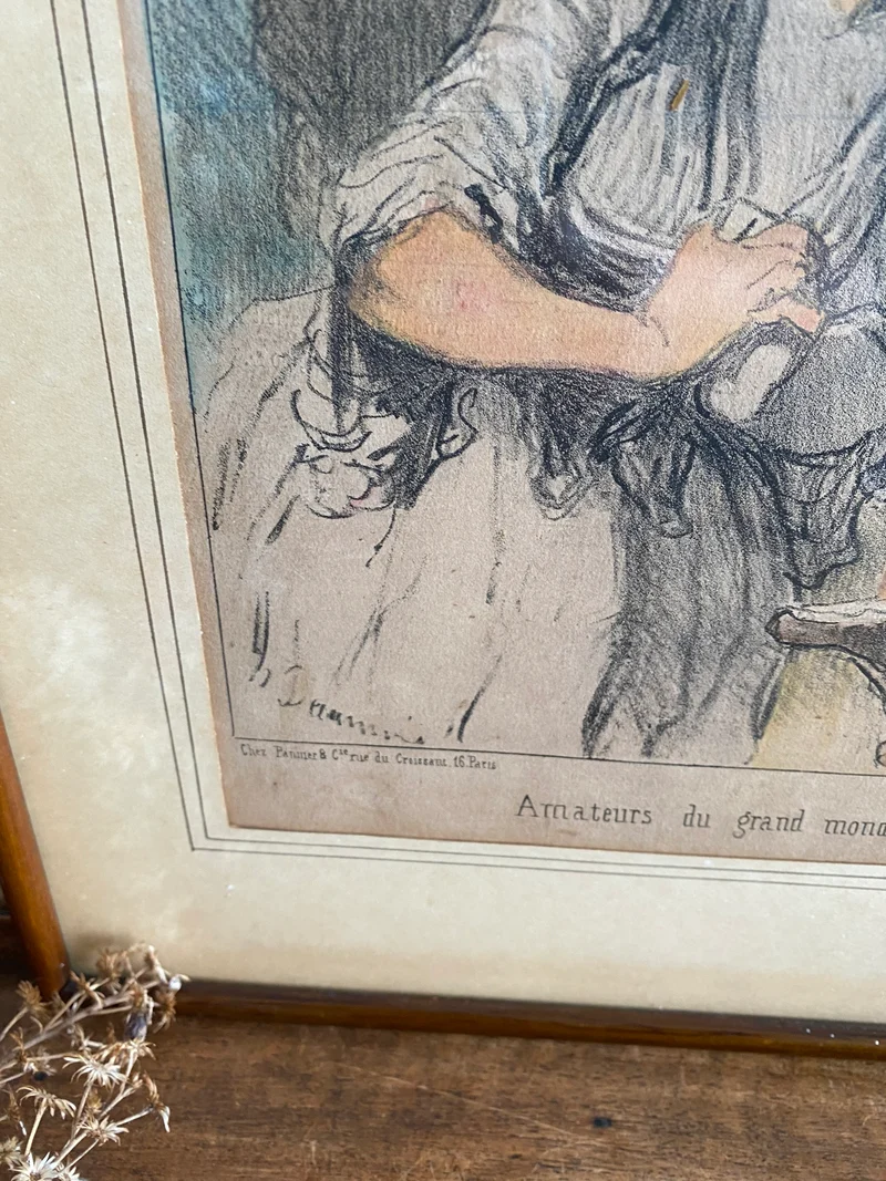 Croquis musicaux amateurs de grand monde Impression encadrée