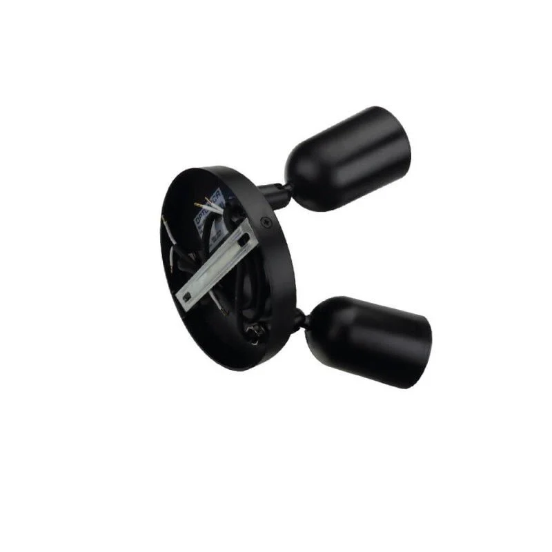 Spot LED en saillie Triple Orientable NOIR pour ampoule GU10