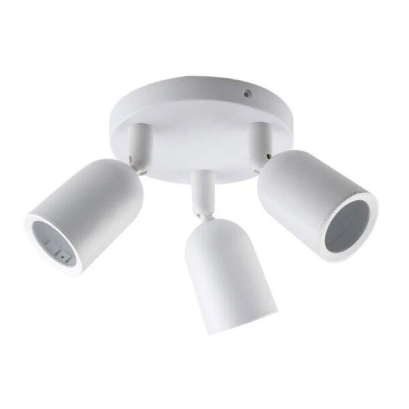 Spot LED en saillie Triple Orientable BLANC pour ampoule GU10