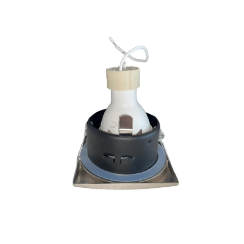 Support Spot GU10 IP65 Carré Alu 82mm