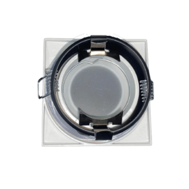 Support Spot GU10 IP65 Carré Blanc 82mm