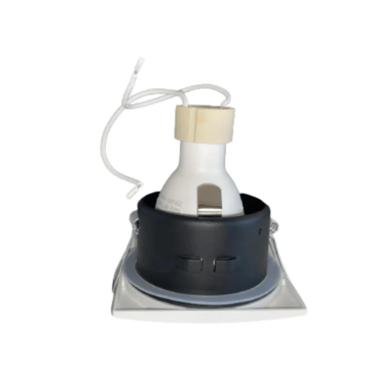 Support Spot GU10 IP65 Carré Blanc 82mm