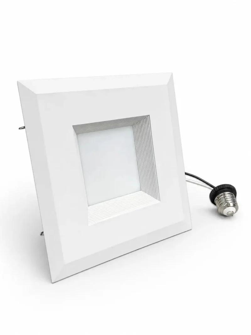 Top Rated Six Inch Square Recessed Downlights With Five CCT Switchable Color Temps Dimmable Led Ceiling Lights Sleek Baffle Trim UL Certified 12 Pack For Super Easy Room Upgrades And Killer Ambient Glow