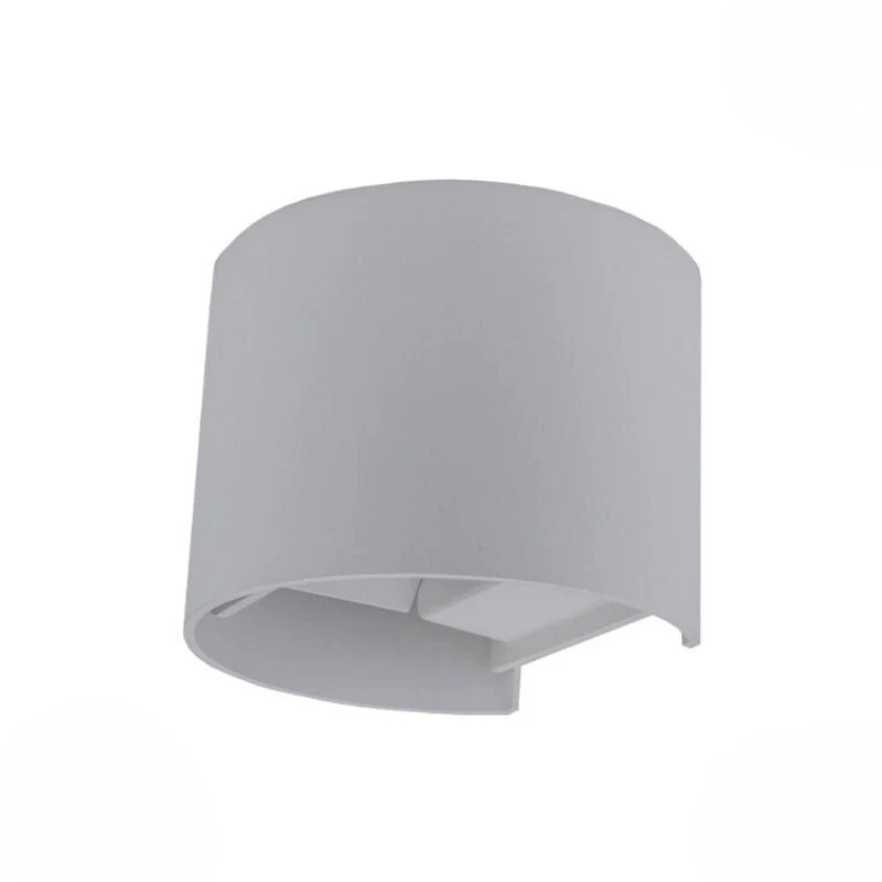 Applique Murale Grise LED 6W IP54 Arrondie