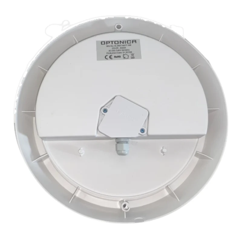 Plafonnier LED 8W Blanc Rond IP65
