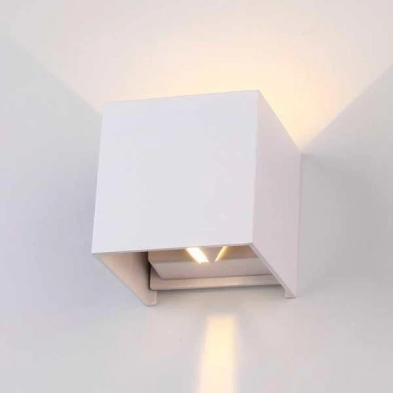 Applique Murale Blanche LED 12W IP54 Carré