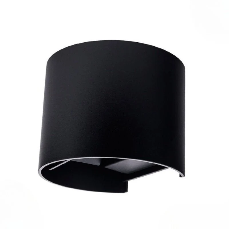 Applique Murale Noire LED 6W IP54 Forme Arrondie