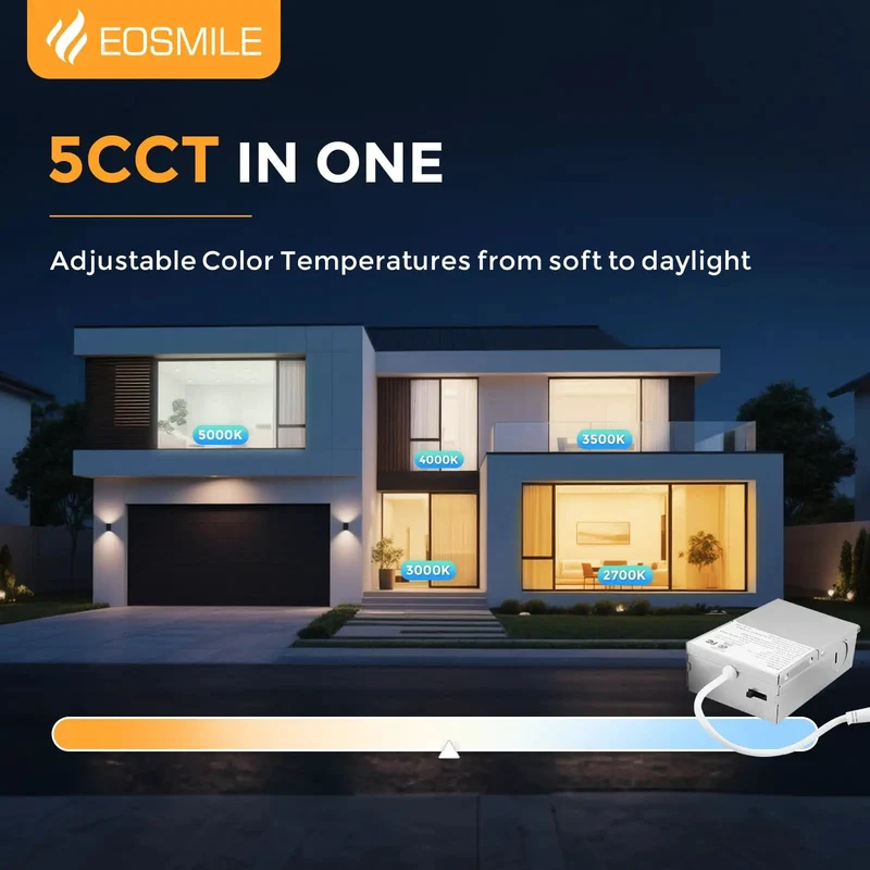Super Sleek 3 Inch White LED Recessed Ceiling Lights, 6 Pack Includes A Dang Cozy Night Light Mode Emitting Soft Amber Glow, Top Notch Heat Dissipation Ensures Cool Operation, Hassle Free Installation Sets Perfect Chill Vibes For Movie Nights