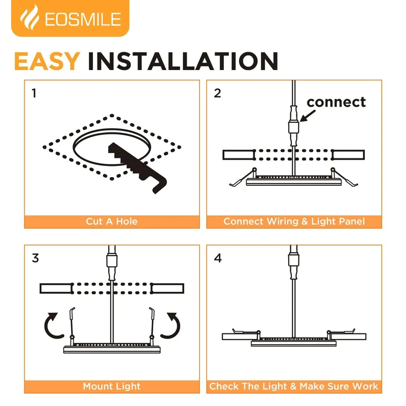 Super Sleek 3 Inch White LED Recessed Ceiling Lights, 6 Pack Includes A Dang Cozy Night Light Mode Emitting Soft Amber Glow, Top Notch Heat Dissipation Ensures Cool Operation, Hassle Free Installation Sets Perfect Chill Vibes For Movie Nights