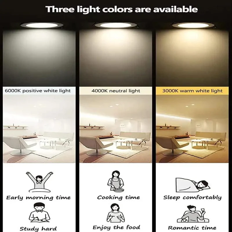 Top-Notch 7W Led Recessed Downlights 3-Inch Baffle Trim, Solid Brass & Copper Make, Adjustable 360-Degree Eyeballs, Freakin Bright CRI 95, Warm White & Daylight Retrofit Kit