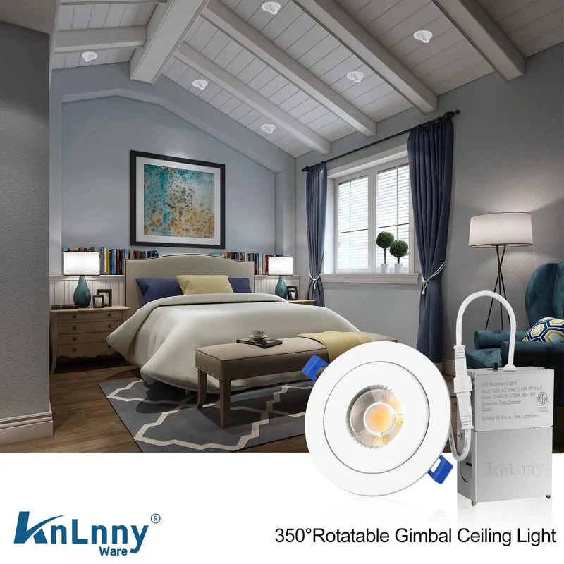4 Inch Adjustable Gimbal Eyeball Recessed Light With Junction Box Offering Hella Bright Narrow Beam Accent Lighting Rotates A Full 350 Degrees And Tilts 45 For Dead Straight Cabinet Illumination