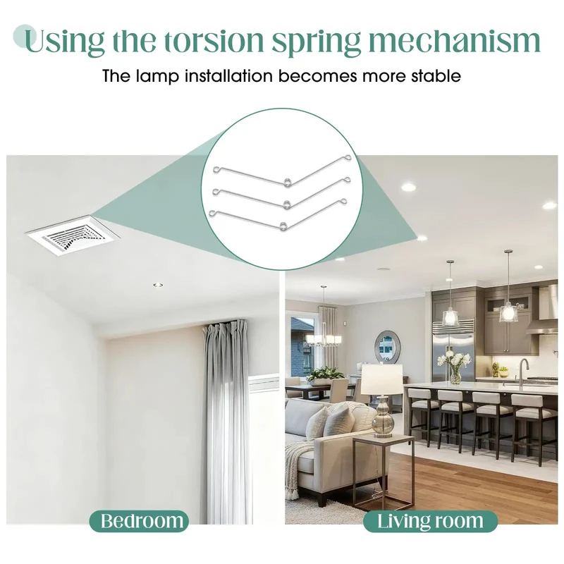 Hella Durable Recessed Lighting Spring Clips Bulk Pack Fifty Stainless Steel Retaining Hardware No Sweat Installation Fits Bathroom Ceilings And Exhaust Fans Rock Solid Quick Fix For Every Home