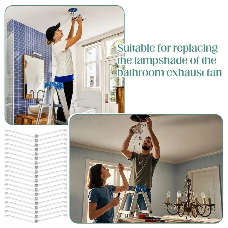 Hella Durable Recessed Lighting Spring Clips Bulk Pack Fifty Stainless Steel Retaining Hardware No Sweat Installation Fits Bathroom Ceilings And Exhaust Fans Rock Solid Quick Fix For Every Home