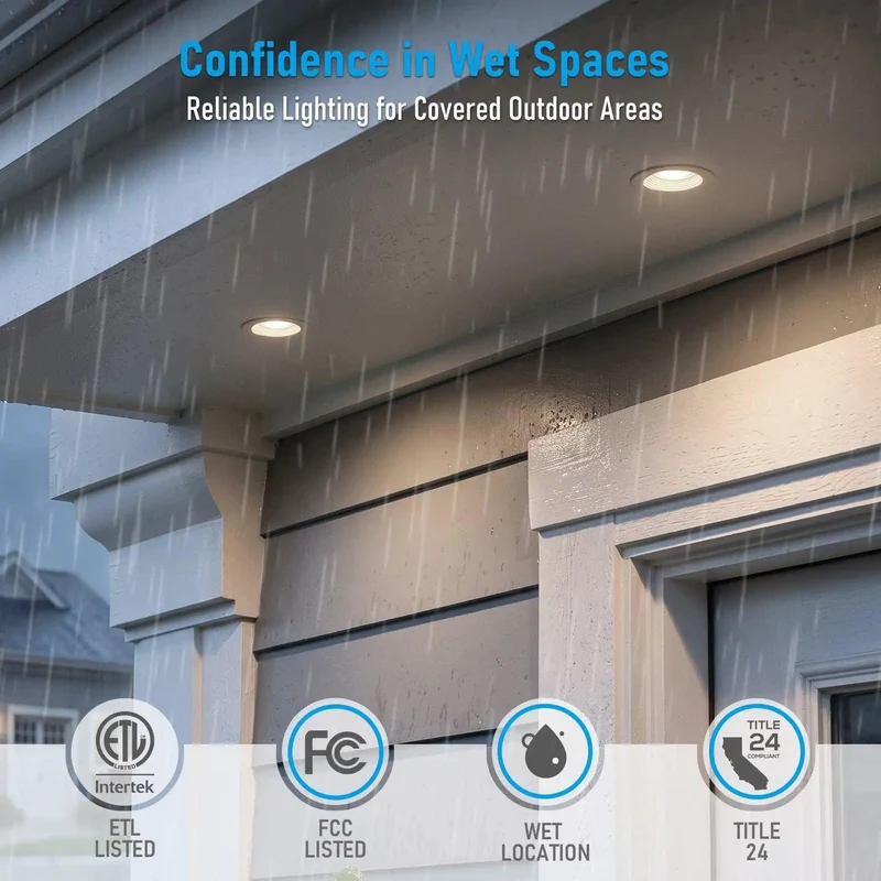 Six Pack 4 Inch Led Recessed Can Lights Kicking Harsh Glare To The Curb With Smooth Zero Eye Strain Glow Featuring Adjustable 5CCT Tuning And High Cri 90 For Heavy Duty Home Makeovers
