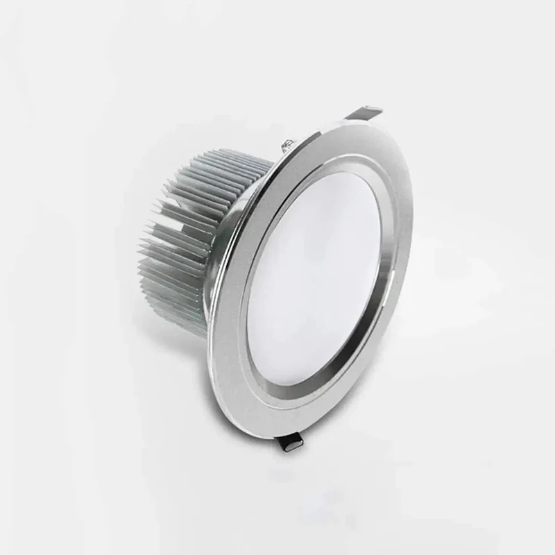 Top Shelf Slick Round Led Recessed Lighting Trim Kit Dead Easy Retrofit Install Dimmable Bright White Finish For Kitchen Bathroom Or Office Ceiling Glow Up