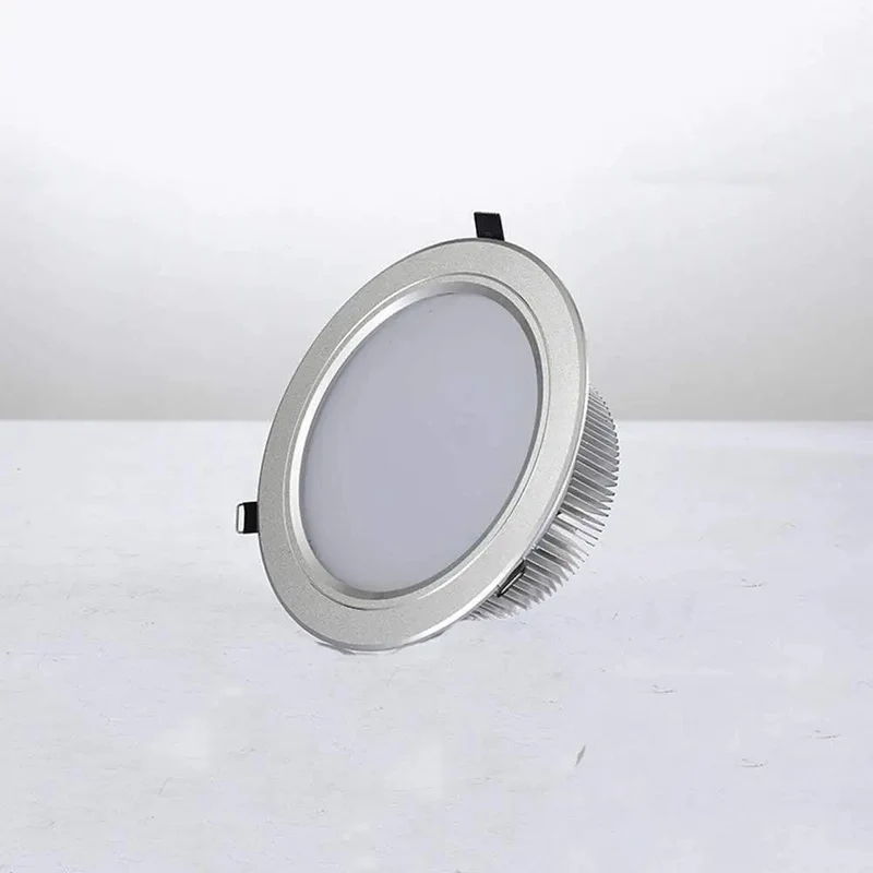 Top Shelf Slick Round Led Recessed Lighting Trim Kit Dead Easy Retrofit Install Dimmable Bright White Finish For Kitchen Bathroom Or Office Ceiling Glow Up