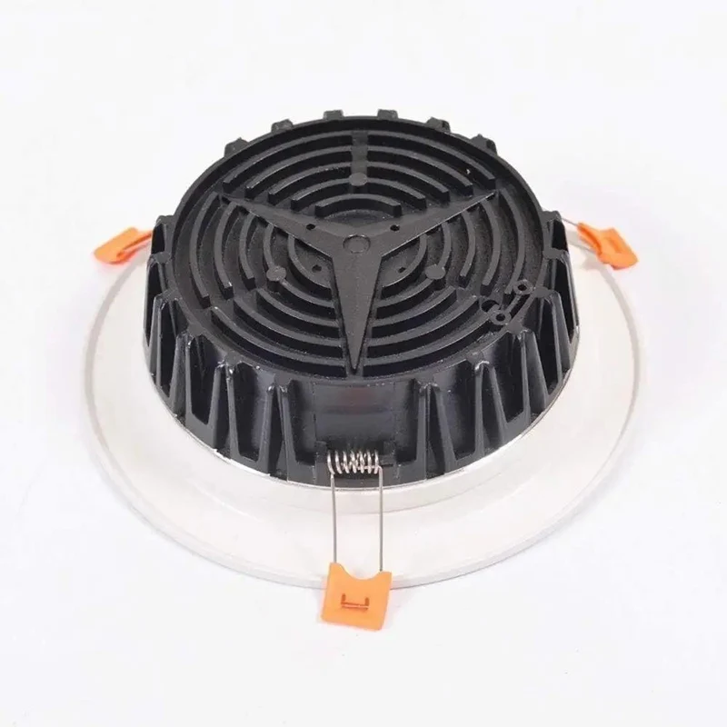 No Sweat 5W LED Recessed Retrofit Downlight Quick Install Housing Trim Kit Vivid White Light Flush Ceiling Panel Dimmer Compatible For Kitchen Home And Office Lighting Upgrades Today