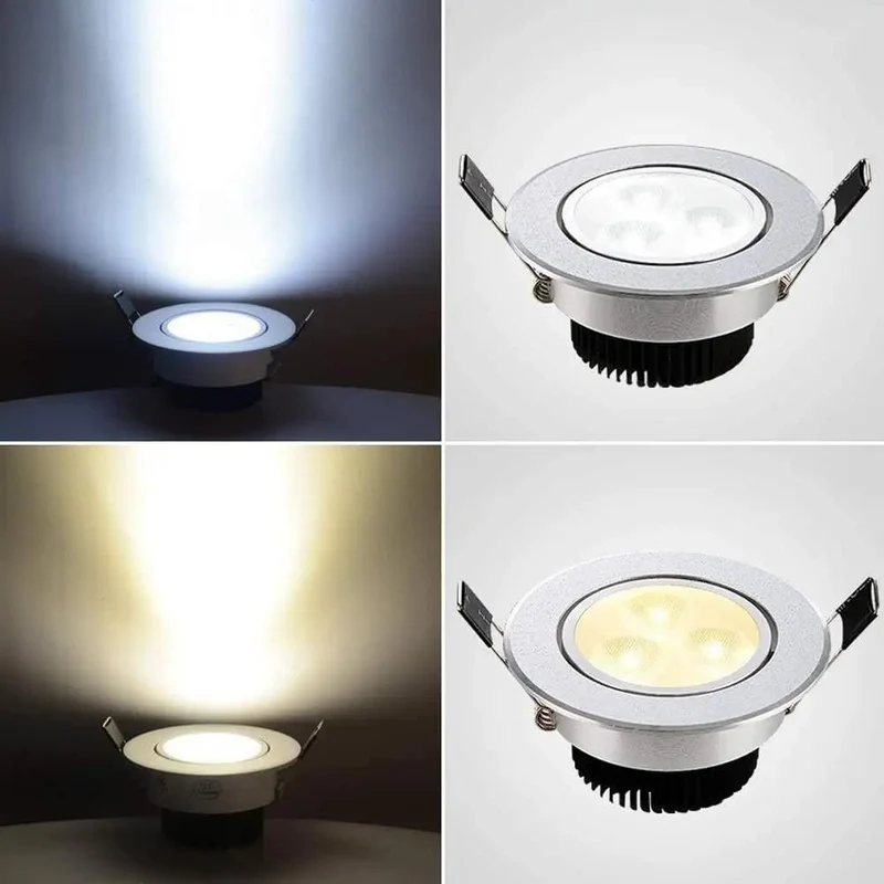 Sleek Aluminum Recessed Led Downlight Retrofit Trim Kit Featuring Warm White Dimmable Ceiling Illumination Dead Simple Setup For Kitchens Bathrooms And Commercial Spaces