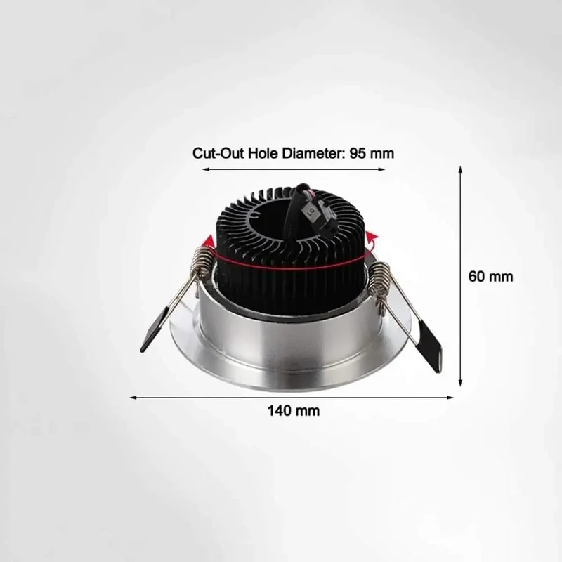 Sleek Aluminum Recessed Led Downlight Retrofit Trim Kit Featuring Warm White Dimmable Ceiling Illumination Dead Simple Setup For Kitchens Bathrooms And Commercial Spaces