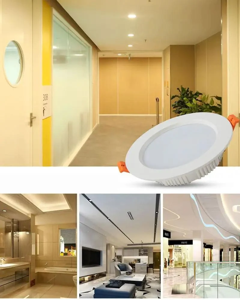 Slick Narrow Frame LED Recessed Downlight Long Barrel Design Deep Set Insert For Clean Ceiling Look Die Cast Aluminum Body With PMMA Shade Creates Even Flood Light Great For Chill Home Spaces Or Hotel Corridors Offering Soft Wall Accent Glow In White