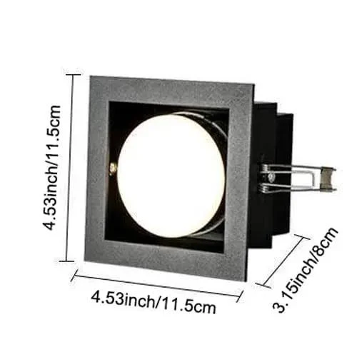 Slick Flush Mount Recessed LED Ceiling Light, Tight Slim Downlight Fixture, Rugged Aluminum Housing, High Brightness Hallway Lamp, Modern Interior Bulb That Goes Hard and Looks Fresh