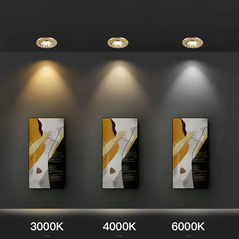 Top Notch Brass Recessed Light Trim Kit 9 Pack Dimmable Ceiling Spotlights Zero Glare Soft Diffuser Heavy Duty Heat Sink No Fuss Drop Install Smooth Glow For Home Or Office Project
