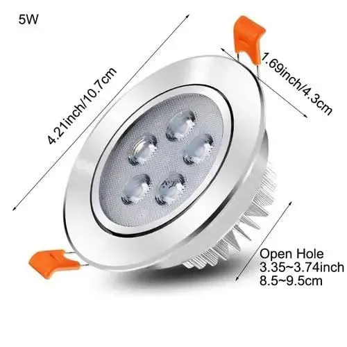Sleek Silver Adjustable Led Recessed Spotlight With Precision Rotating Head For Accent Walls And Artwork Top Shelf Light Fixture Delivering Clean Focused Beam No Mess Install For Modern Spaces