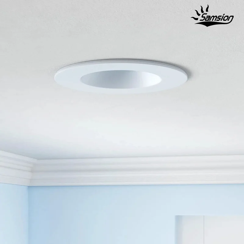 Slick 6 Inch Dimmable LED Recessed Lighting Kits With Smooth Reflector Trim, 5CCT Warm To Cool Switching, 14W 1200LM Beam, No Sweat Install, Set Of 12 Ul Approved Panels