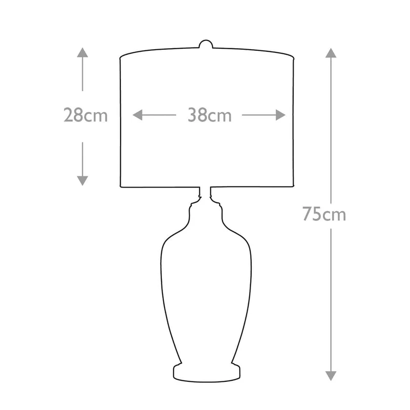Lampe de table verre mercure