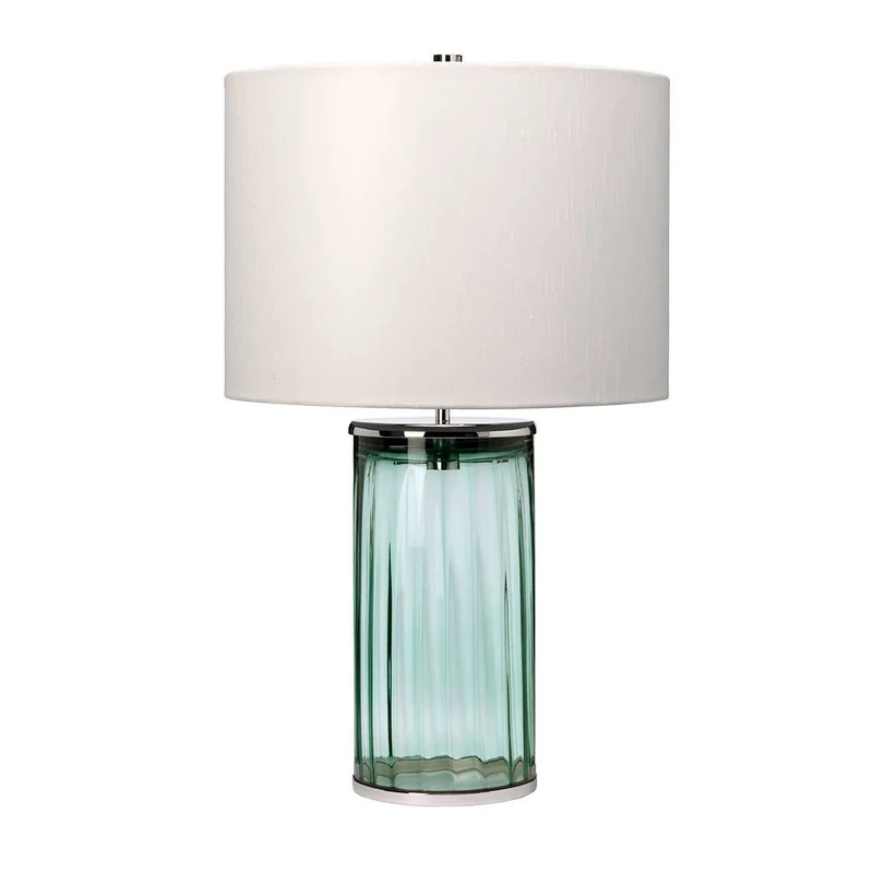 Lampe de table Reno - Vert - Nickel poli
