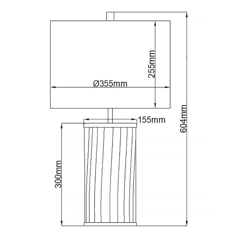 Lampe de table Reno - Vert - Laiton vieilli