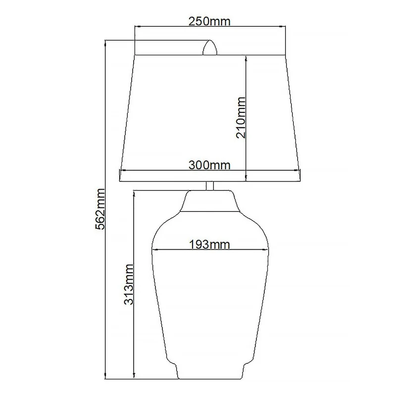 Lampe de table Bexley 1 lumière - Blanc et nickel poli