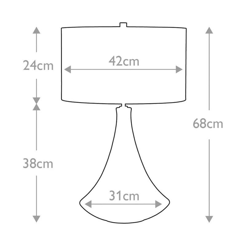 Lampe table minimaliste crème