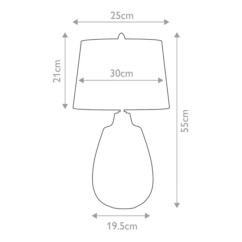 Petite lampe de table Newham 1 lumière