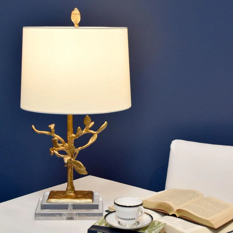 Lampe de table laiton art deco