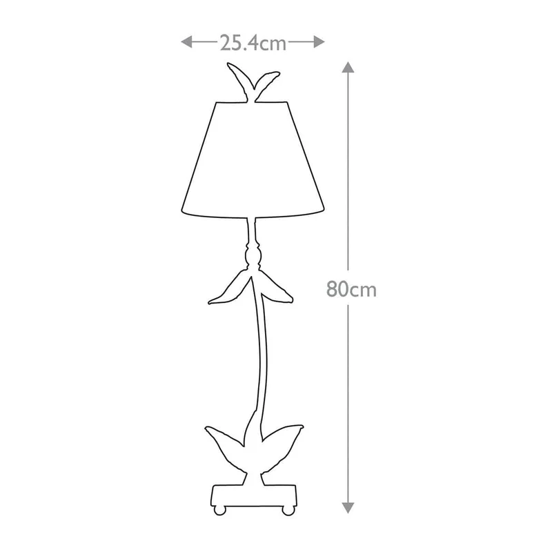 Lampe de table Red 1 lumière - Feuille d'or